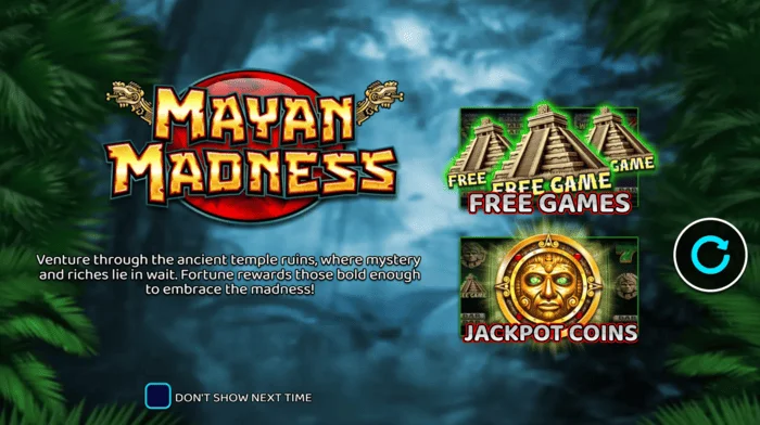 Mayan Madness – peamenüü maiade teemaga